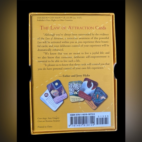 The Law of Attraction Teachings of Abraham 60 card deck Conscious Creation EUC - Picture 3 of 9